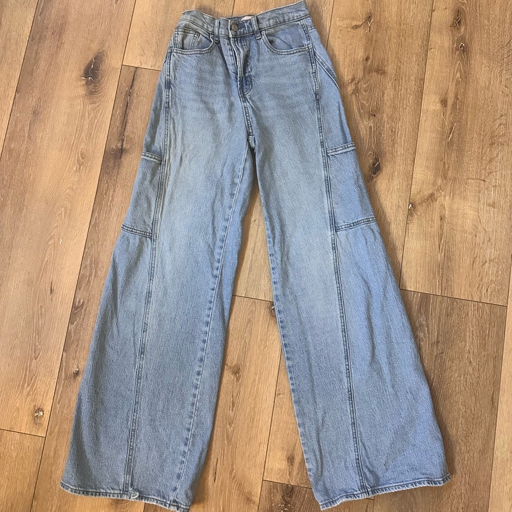 PacSun Light indigo  Wide Leg Jeans
